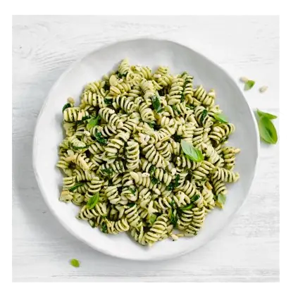 Pesto Pasta with Spinach & Pine Nuts