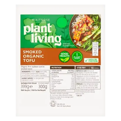 Plant Living Smoked Organic Tofu