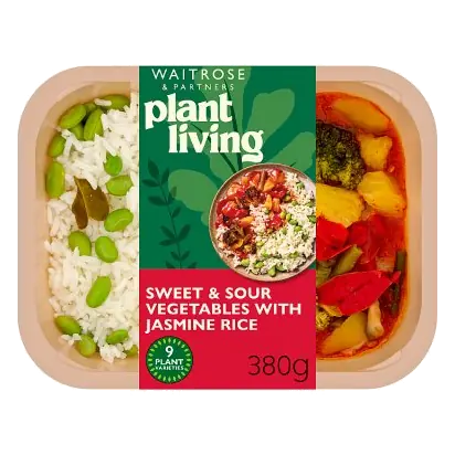 Plant Living Sweet & Sour Vegetables with Jasmine Rice