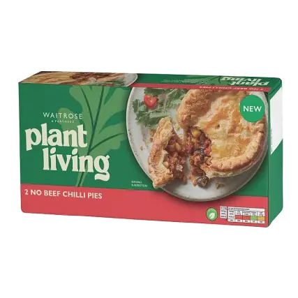 PlantLiving 2 No Beef Chilli Pies