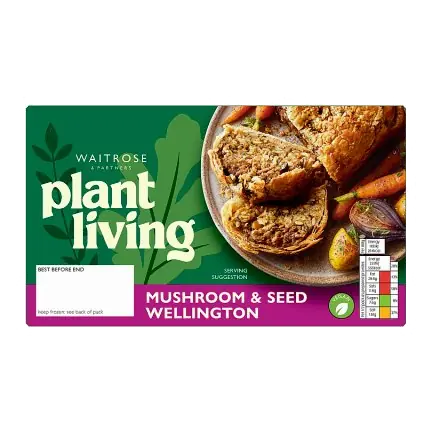 PlantLiving: Frozen Mushroom Wellington with Seeded Stuffing
