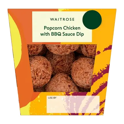 Popcorn Chicken with BBQ Sauce Dip