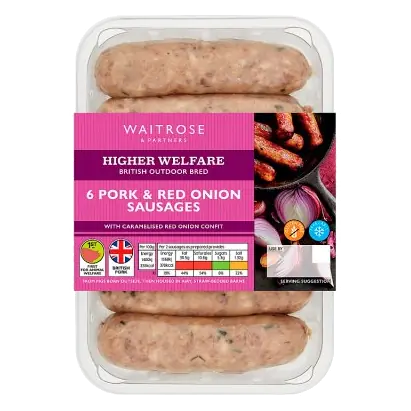 Pork & Caramelised Onion Sausages