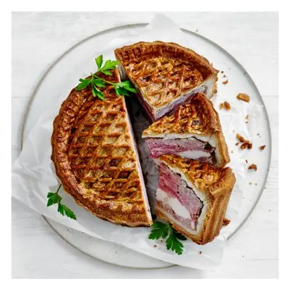 Pork, Chicken & Ham Pie