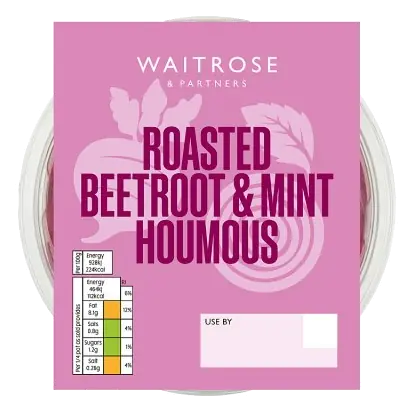 Roasted Beetroot & Mint Houmous