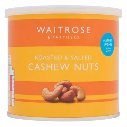 Roasted & Salted Cashew Nuts Can