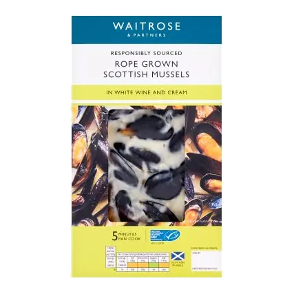 Rope Grown Scottish Mussels in White Wine & Cream