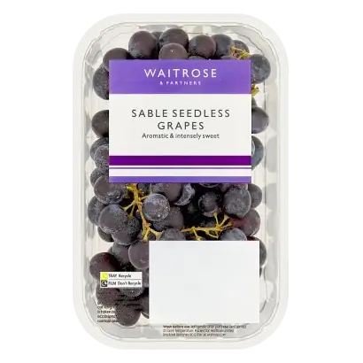 Seedless Sable Grapes