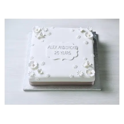 Silver Celebration Cake