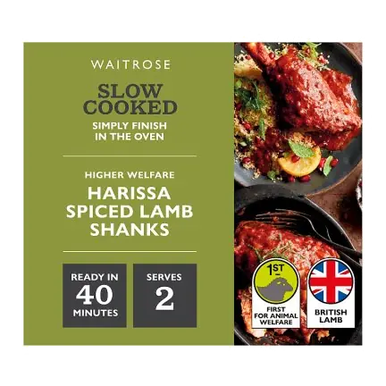 Slow Cooked Harissa Spiced Lamb Shanks