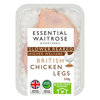 Slower Reared Chicken Legs, Skin-on & Bone-in