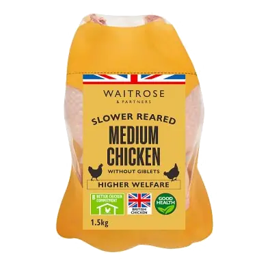 Slower Reared Medium Whole Chicken