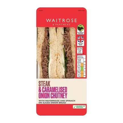Steak & Caramelised Onion Chutney Sandwich