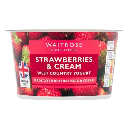 Strawberries & Cream West Country Yogurt