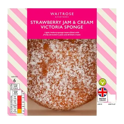 Strawberry Jam & Cream Victoria Sponge