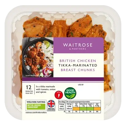Tikka Marinated Chicken Breast Chunks