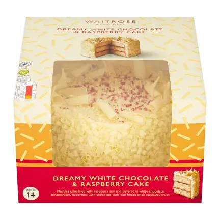 White Chocolate & Raspberry Cake