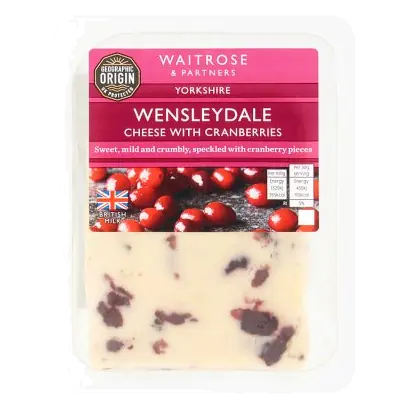 Yorkshire Wensleydale Cheese with Cranberry Strength 2