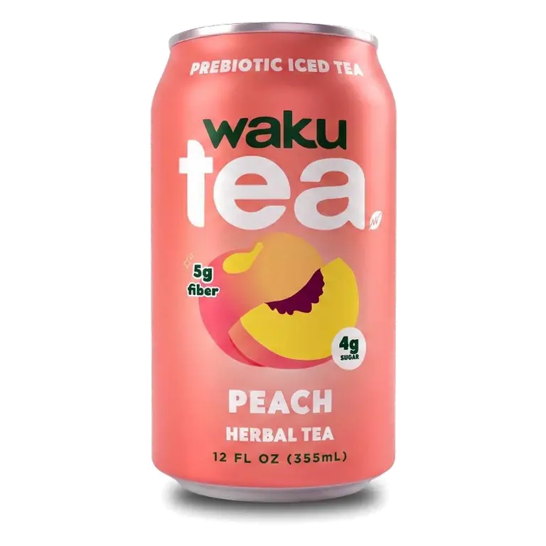 Waku Tea Peach, 12 fl oz