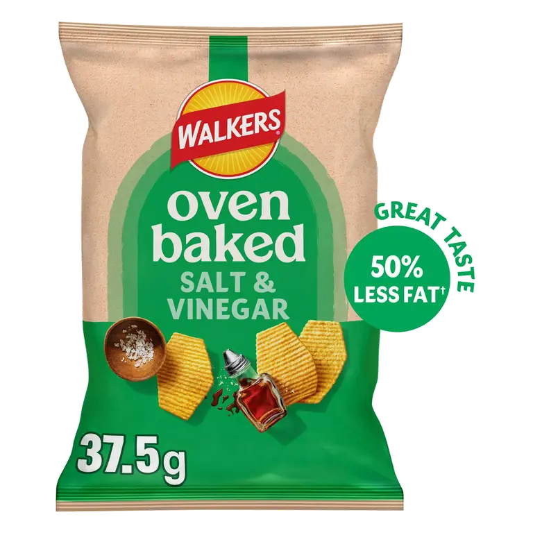 Salt & Vinegar Crisps Snacks 37.5g