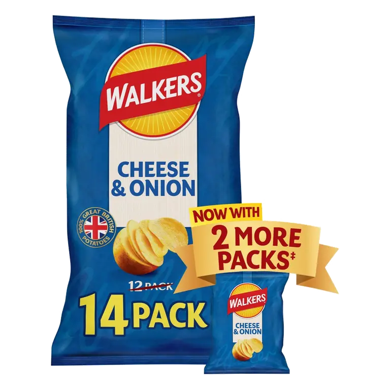Cheese & Onion Multipack Crisps 14 x 25g