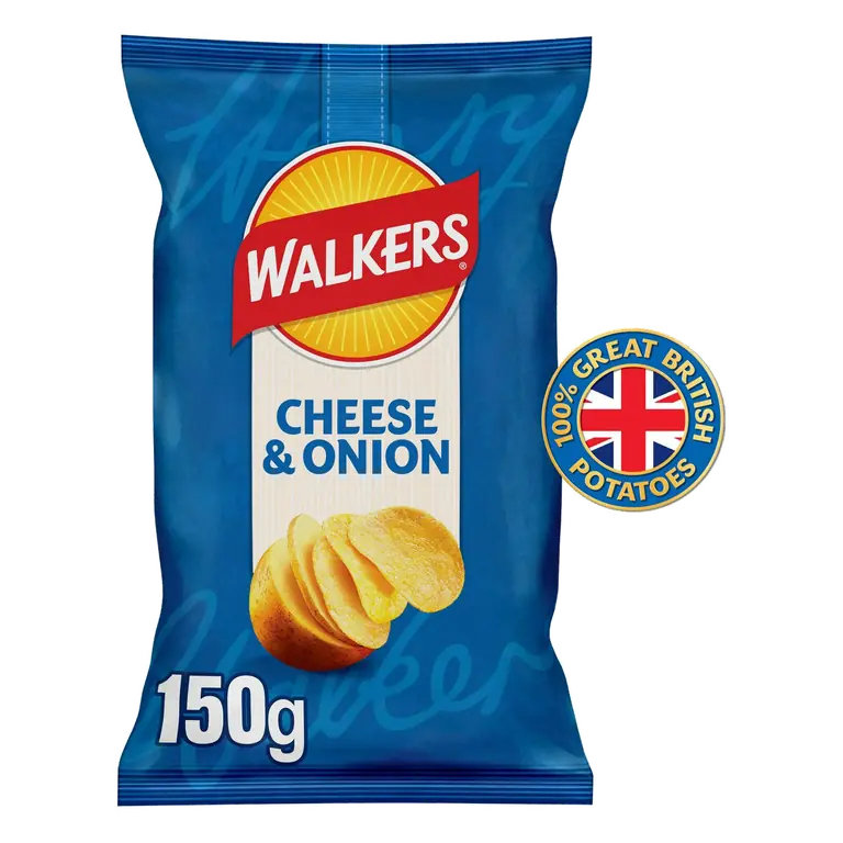 Cheese & Onion Sharing Crisps 150g
