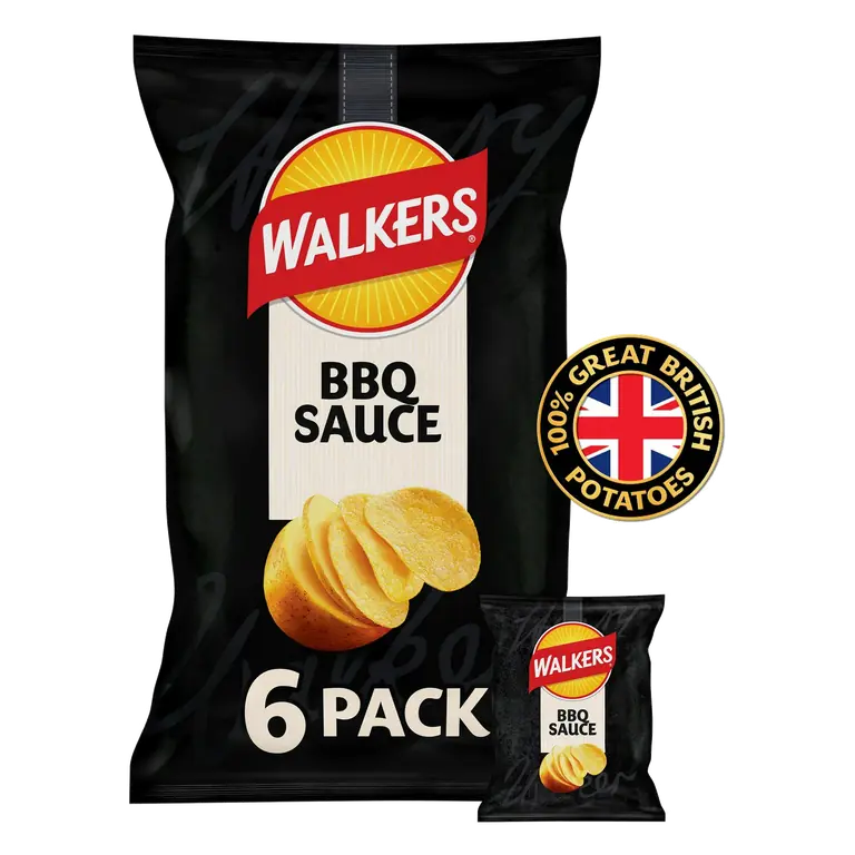 Crisps Barbeque 6 x 25g
