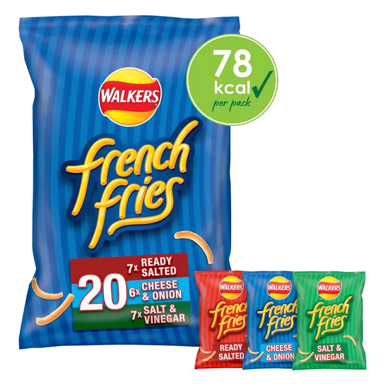 Walkers French Fries Snacks Variety Multipack Crisps 20x18g
