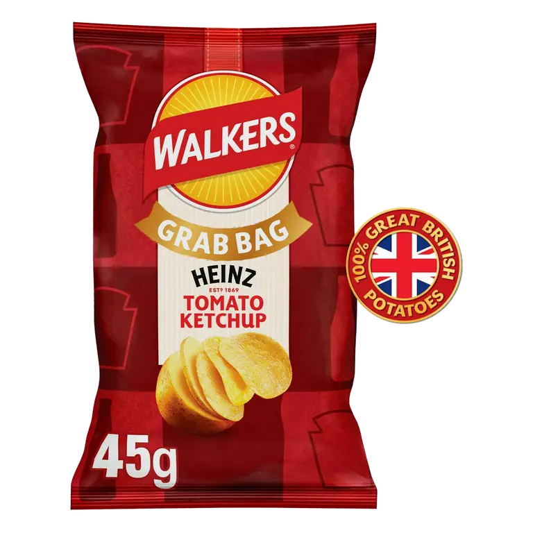 Heinz Tomato Ketchup Grab Bag Crisps 45g