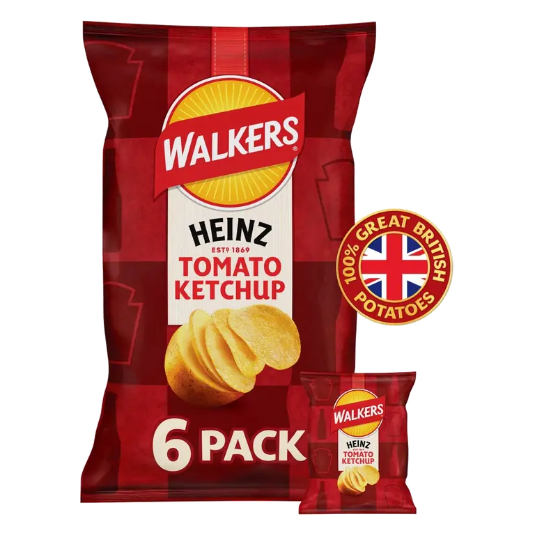 Heinz Tomato Ketchup Multipack Crisps 6 x 25g