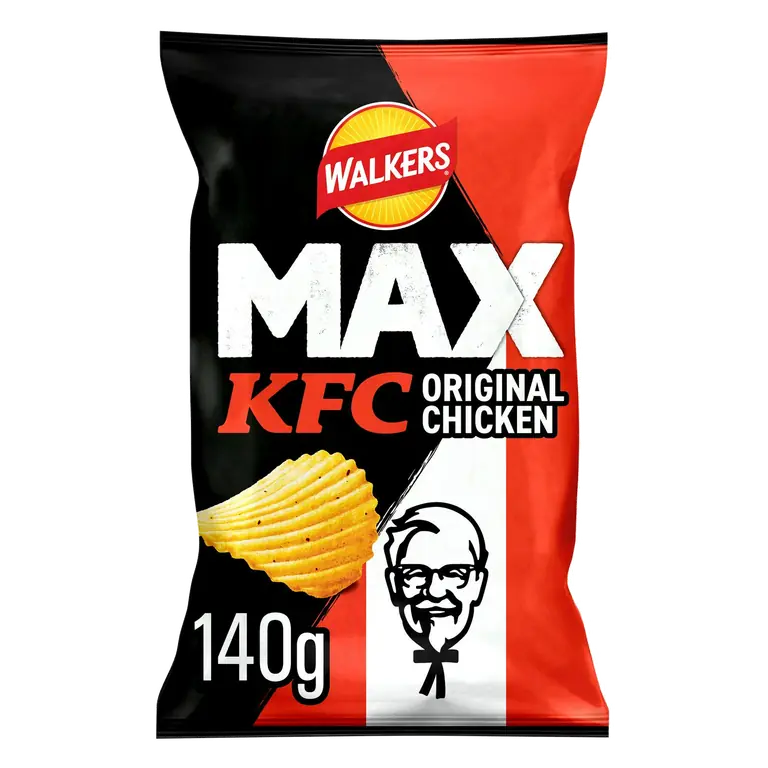 Walkers Max 140g KFC Original Chicken Ridged Sharing Crisps