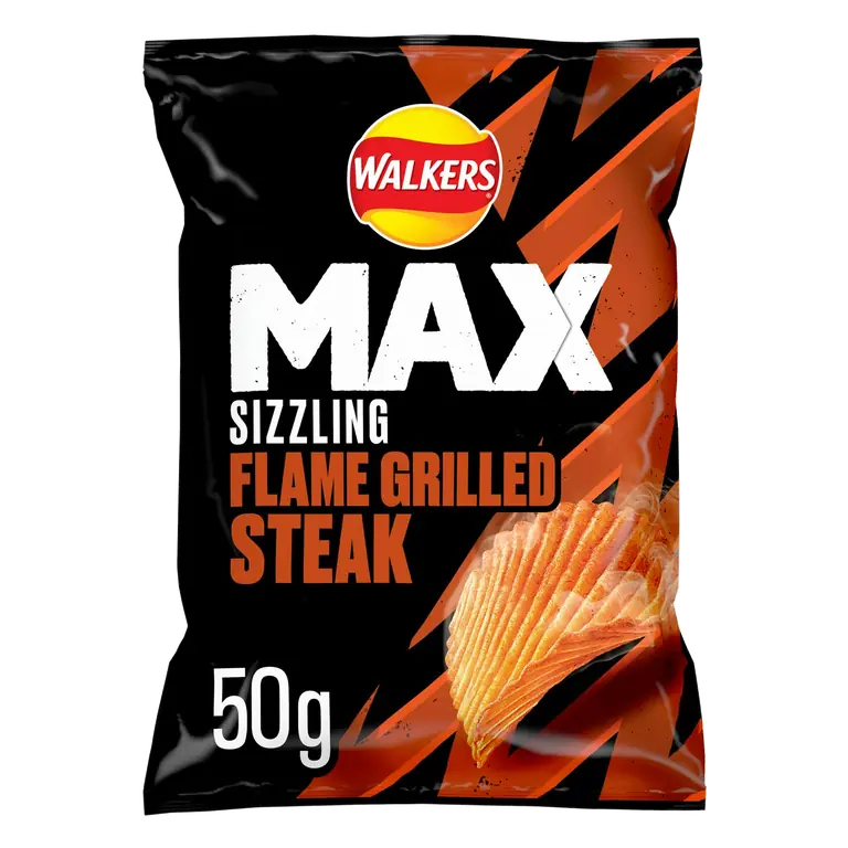 Max 50g Sizzling Flame Grilled Steak Grab Bag Crisps