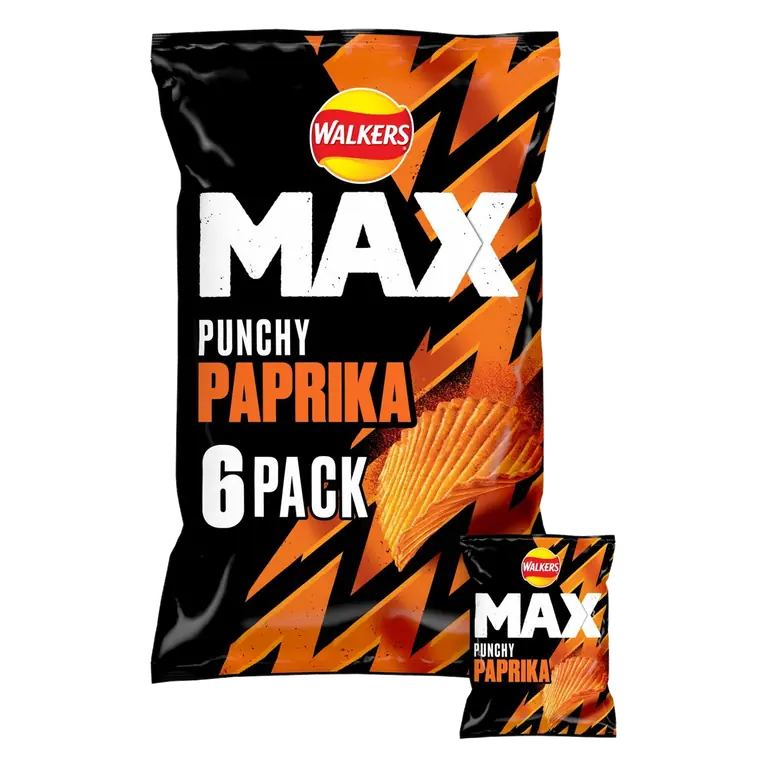 Max Punchy Paprika Multipack Crisps 6 x 27g