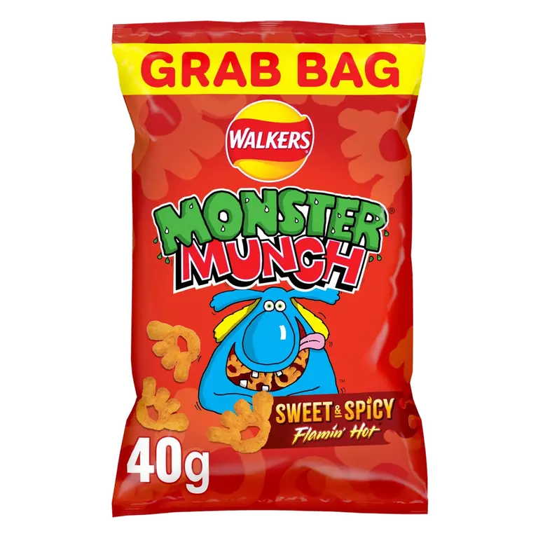 Monster Munch Sweet & Spicy Snacks Crisps
