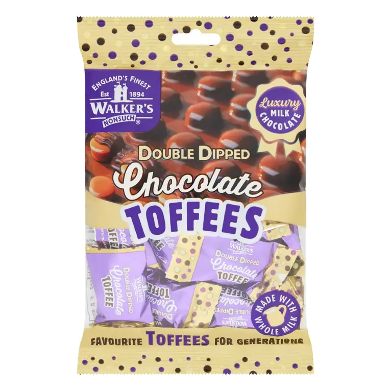 Nonsuch Double Dipped Chocolate Toffees 135g
