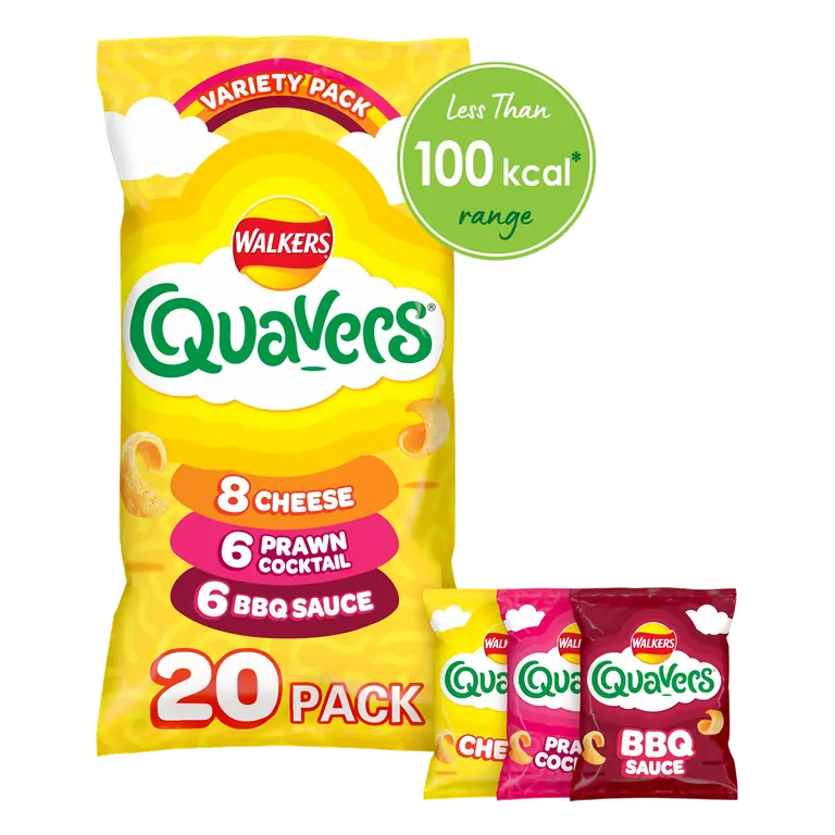 Walkers Quavers Variety Pack Crisps 20 x 16g