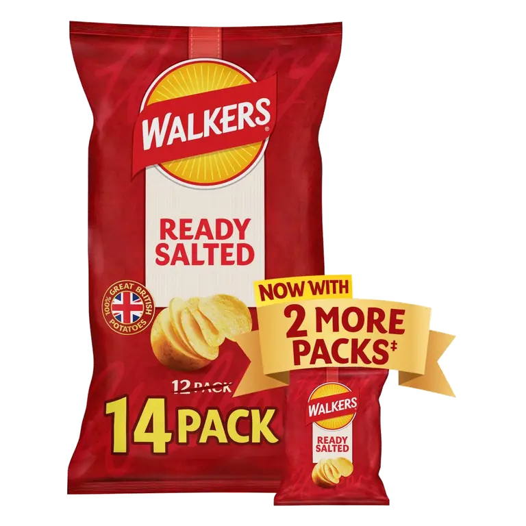 Ready Salted Multipack Crisps 14 x 25g