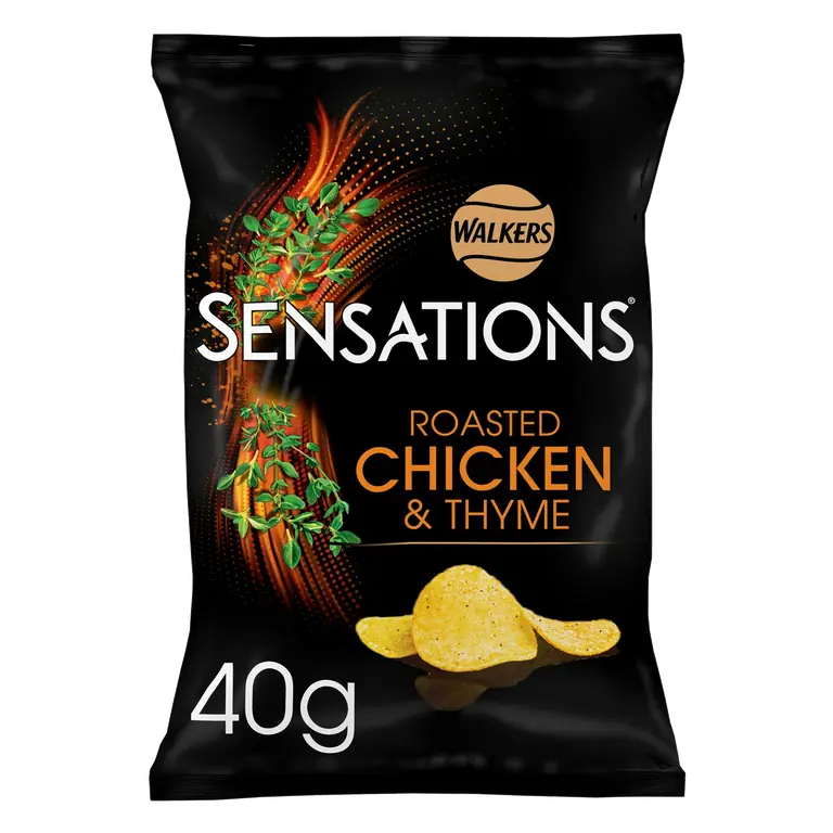 Sensations 40g Roasted Chicken & Thyme Grab Bag Crisps