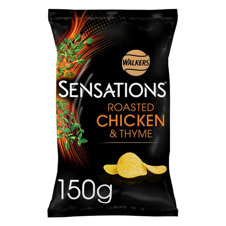 Sensations Roasted Chicken & Thyme Sharing Crisps 150g