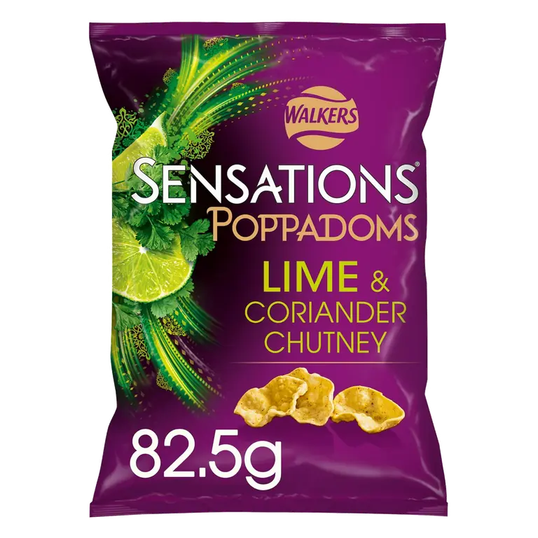Sensations Lime & Coriander Chutney Sharing Poppadoms 82.5g