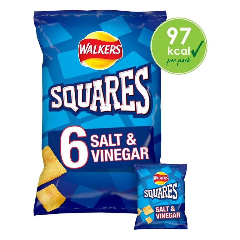 Salt & Vinegar Multipack CrispsSnacks 6x22g