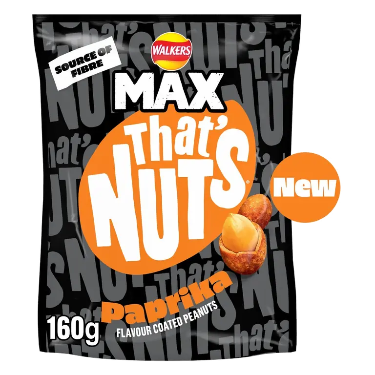 That's Nuts Walkers Max Paprika Sharing Coated Peanuts 160g