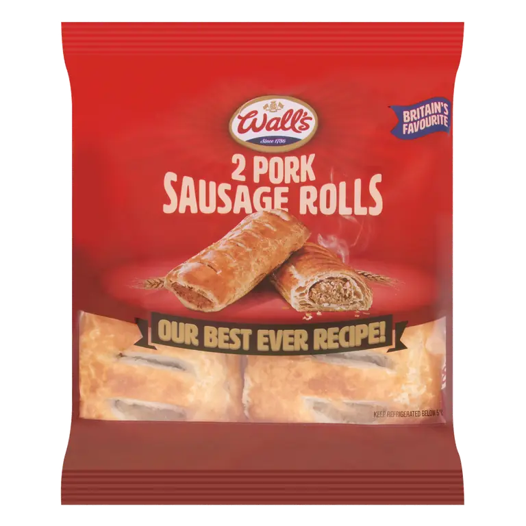 Wall's 2 Pork Sausage Rolls 160g