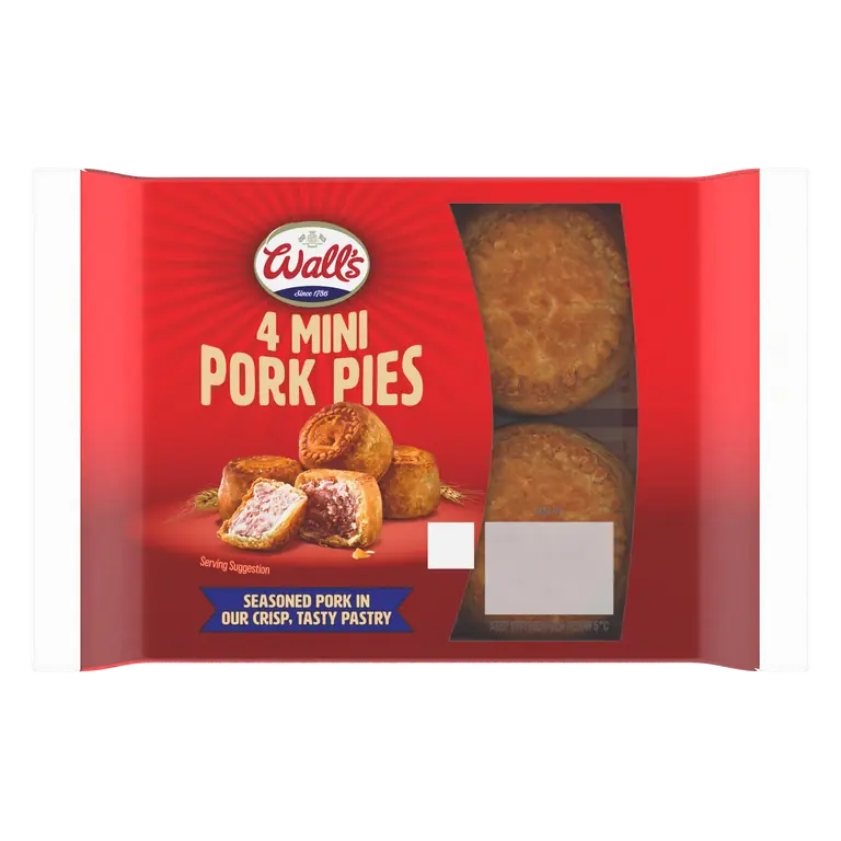 Wall's 4 Mini Pork Pies 200g
