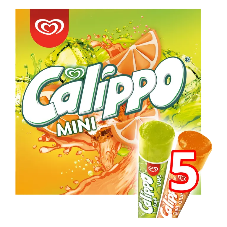 Wall's Calippo Ice Lollies Orange & Lemon-Lime 5 x 80 ml