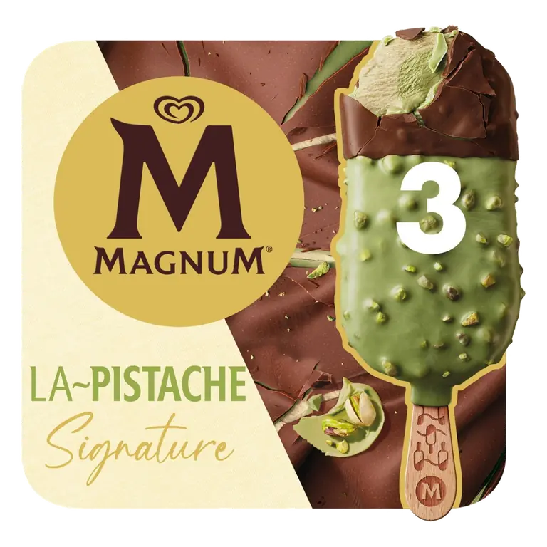 Magnum Signature Pistachio Ice Cream Sticks 3 x 90ml