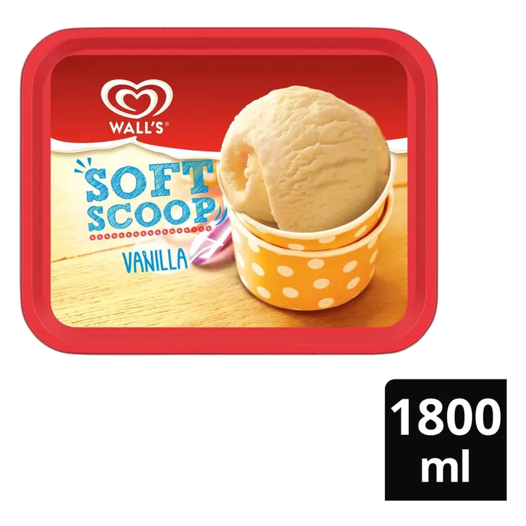 Soft Scoop Vanilla Ice Cream Tub 1.8L