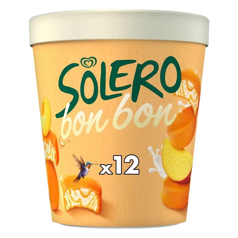 Solero Bonbon Exotic Ice Cream Frozen Snack 12 Pack