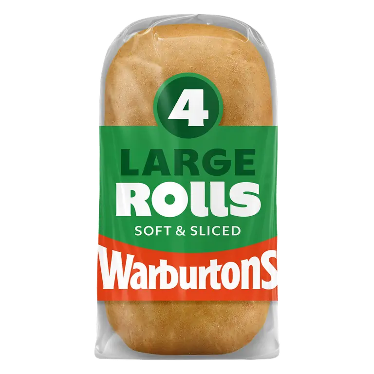 Warburtons 4 Large Rolls