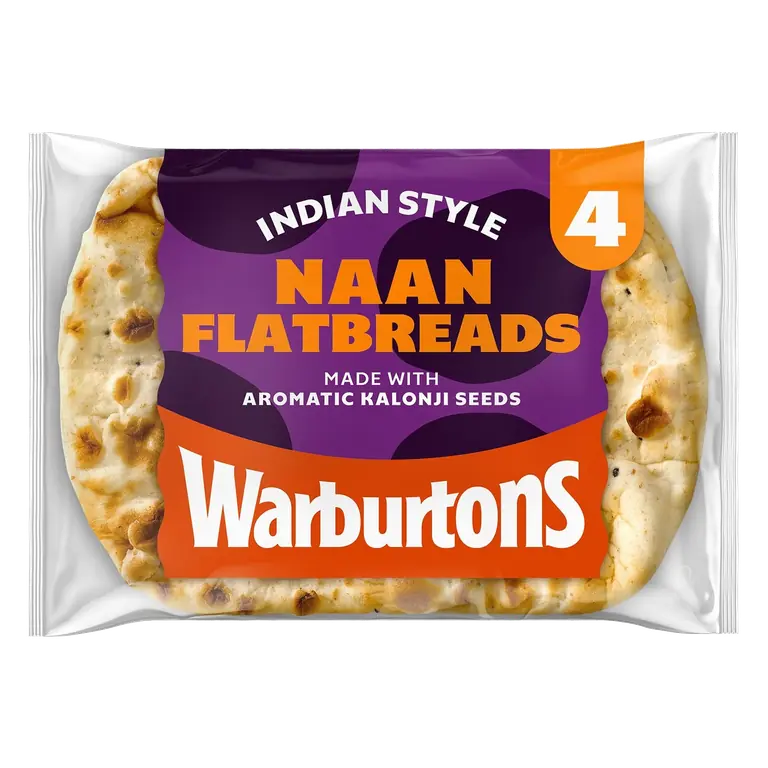 4 Naan Flatbreads